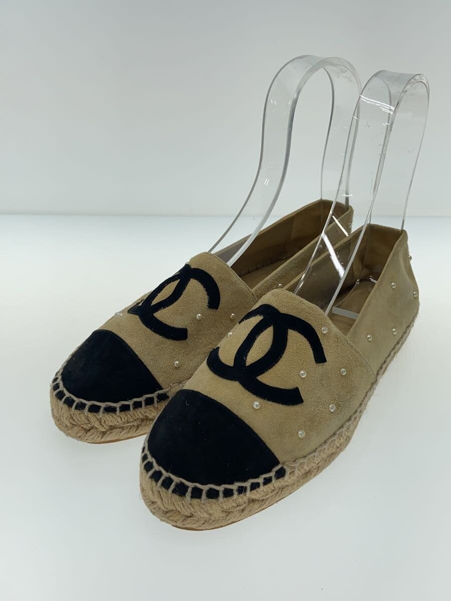 CHANEL Suede Espadrilles, Size 35, US 5, Beige, Women's thumbnail 24
