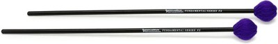 Innovative Percussion F2 Fundamental Hard Marimba Mallets - Purple Yarn - Birch