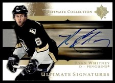 2005-06 Upper Deck Ultimate Collection Signatures Ryan Whitney Auto #US-RW