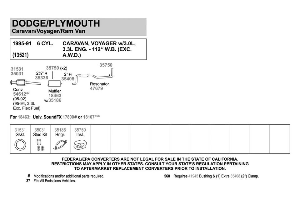 For Honda Civic 2002-2005 Walker 31531 Graphoil Donut Exhaust Pipe Flange Gasket Foto 2 de 4