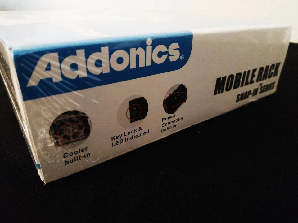 Addonics Snap-In Mobile Rack 3.5" SATA Hard Drive Docking Station Hot Swap Black - Image 4 of 4