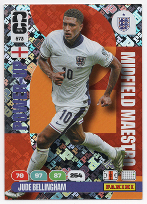 573. Jude Bellingham (England) Panini Adrenalyn XL FIFA World Cup