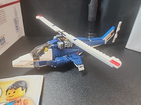 Preowned LEGO CREATOR 31039 Blue Power Jet - NO BOX - 95% COMPLETE 