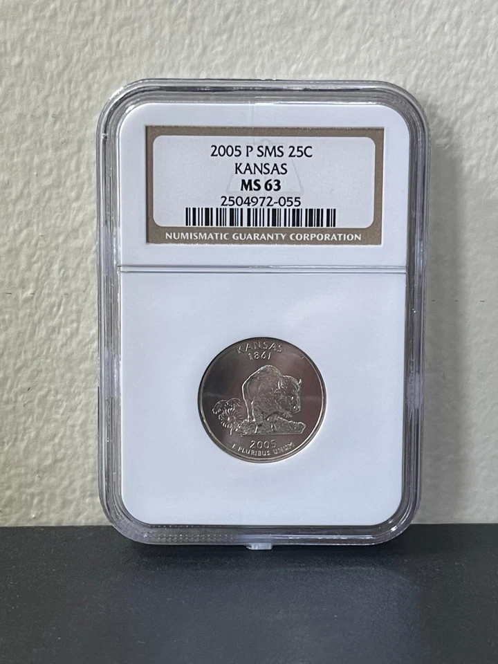 2005-P SMS Kansas Quarter NGC MS63-(bin5213D) - Image 2 of 4