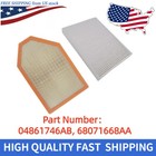 Cabin Air Filter+ Engine Air Filter For 2011-2020 Chrysler 300 V6 3.6L 5.7L 6.3L