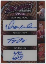 2023 Ivan Melendez/Tommy Troy/Lin Leaf Valiant Colorful Combos Auto /3 J105