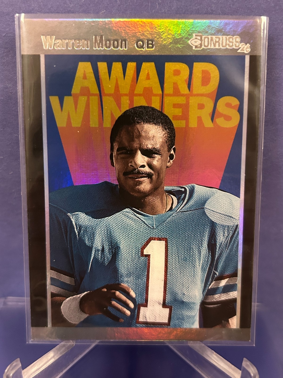2026 Panini Decades 90's WARREN MOON Award Winners Insert #AW-WM Silver Foil