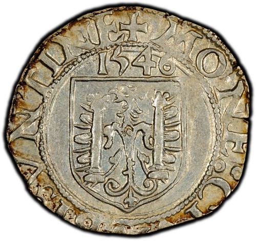 Deutsche Staaten BESANCON Karl V Silber 1546 Carolus PCGS AU58 MB# 6 TOP GRADED - Bild 8 von 8