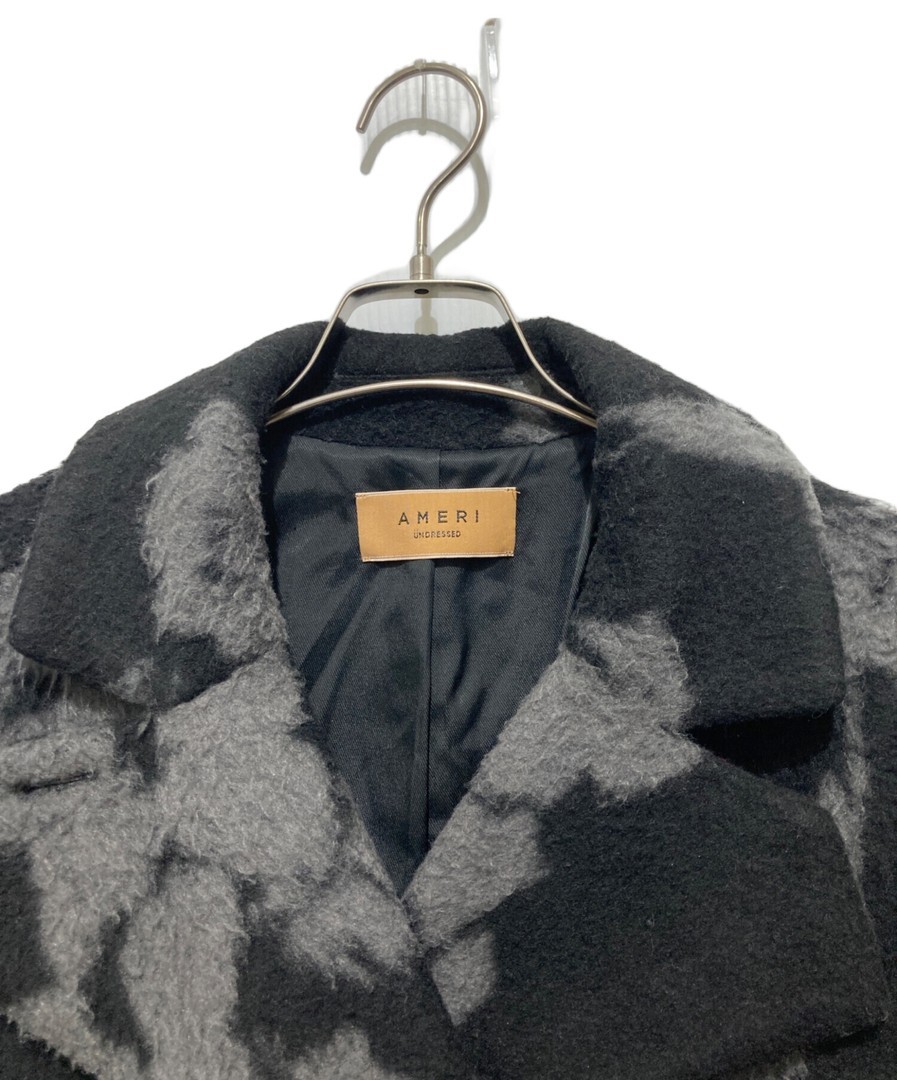 Ameri UND SHADOW FLOWER WOOL COAT 2320760360 Blac… - image 6