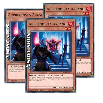 ARKANER LEHRLING 3x   (Arkaner Lehrling)   Rare   PHRE IT057   1Ed   Yugioh!