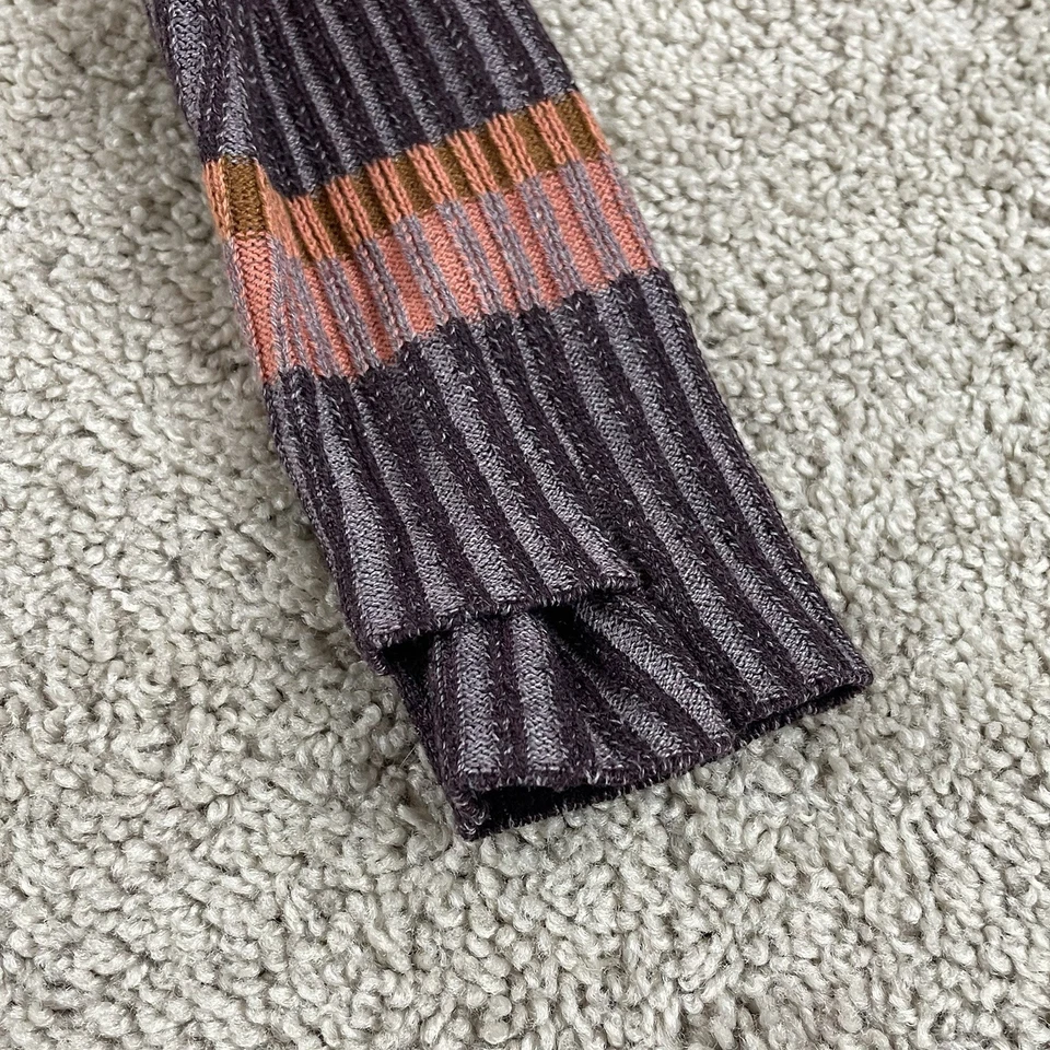 Suéter Smartwool Dacono Mujer Cuello Embudo Lana Merino Texturizada Rayas 389 Foto 3 de 4