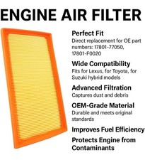 Ca122289 Engine Air Filter Replacement Toyota...