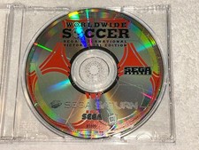 Worldwide Soccer (Sega Saturn, 1995) Disc Only Vr Nice!