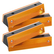 4 Pcs Rectangular Reflectors for Driveway Road Delineators Markers