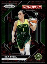 2024-25 Panini Prizm WNBA Red Icons Nika Muhl Rookie Seattle Storm #WNBA26