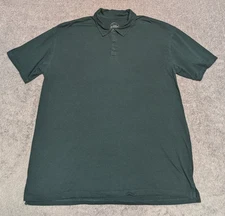 True Classic Polo Shirt Mens 2XL XXL Green Lightweight Relax Casual 