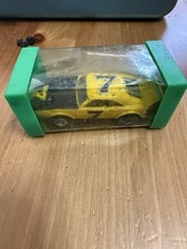AFX Aurora Vintage Lighted HO Slot Car Dodge Charger Daytona Yellow 7