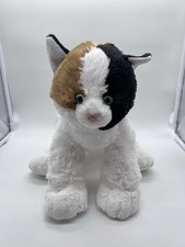 Build A Bear Workshop Calico Cat Plush White Brown Black Stuffed Animal 10  2012
