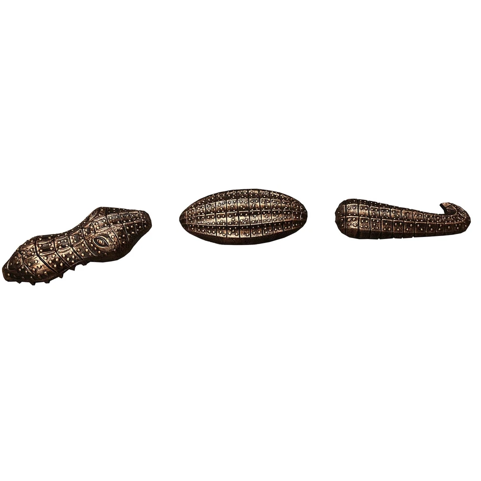 Caimán de jardín decorativo de aluminio fundido Ng bronce antiguo Foto 2 de 4