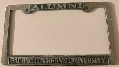 #ad #ad Pacific Lutheran University Booster License Plate Frame Parkland WA PEWTER $69.99
