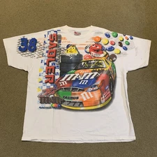 Vintage NASCAR M&M T Shirt Elliot Sadler #38 2003 Chase Authentics Size XL Top