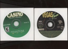 TWO PC CD-Rom Gambling Games: Reel Deal Casino Shuffle Master & Vegas Fever