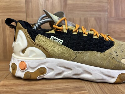 RARE🔥 Sz 9 - Nike React Sertu Club Theioth Gold Suede AT5301-700