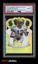 2013 Crown Royale Gold Holo Die-Cut #2 Aaron Rodgers PSA 8 #d 25/25 RARE