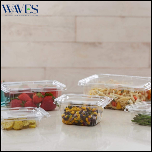 Clear Plastic Salad Containers with Hinged Lid - Stackable, Leakproof 50 Pack - Picture 16 of 28
