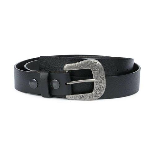 Western Belt With Removable Buckle Interchangeable Men's Belts Black