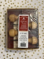 Walnut Hollow 4 Piece Carving Tool Set #4004 Steel Tools Wood Handles New Sealed