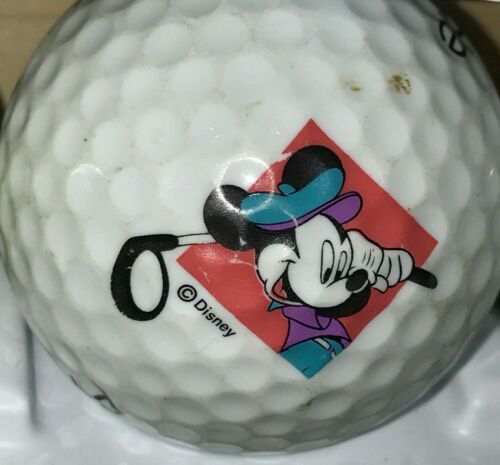 Disney Mickey Mouse Red Square Club Logo White Golf Ball (G-19-8) - Afbeelding 1 van 1