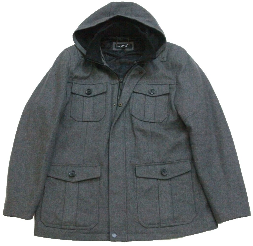 Black Rivet Regular Size Coats for Men
