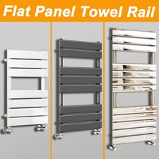 Flat Panel Heated Towel Rail Bathroom Designer Radiator Centre Heating All Size