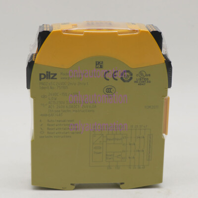1PC NEW PILZ 751105 RELAY PNOZ s5 C 24VDC 2n/o 2n/o t 751105 EXPEDITED ...