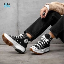 Converse Run Star Hike HI Black White Gum High Top Sneakers 166800c