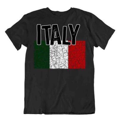 Italien Flagge T-Shirt Reiseandenken Geschenk Patriot Tourismus nationaler Stolz