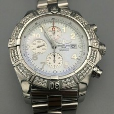 Breitling Super Avenger Chronograph with Diamond Bezel - A1337053 5