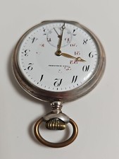 0.800 Union Horlogere Ancre Precision Mobilisation Taschenuhr Pocket Watch-Spz9