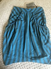 Alexander McQueen Striped Sass Tulip Skirt Dress