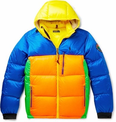 multi color puffer jacket