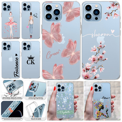 Personalised Design Case Soft Phone Cover For iPhone 15 14 13 Pro Max 12 11 X SE