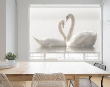 Two Swans Printed Picture Window Photo Roller Blind 1X669942