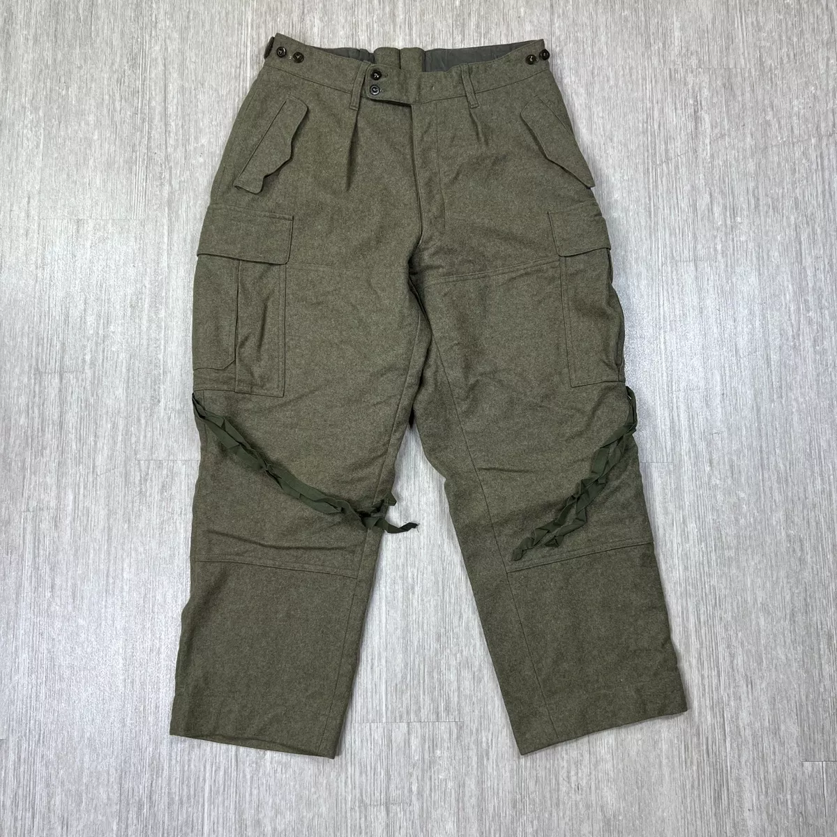 Vintage 50s 60s Military Pants Laule Murg German Wool Army Pants
