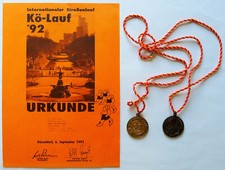 Medaillen + 1 Urkunde Kö-Lauf 1992, 1991 Düsseldorf, Uwe Gatermann s. Wikipedia