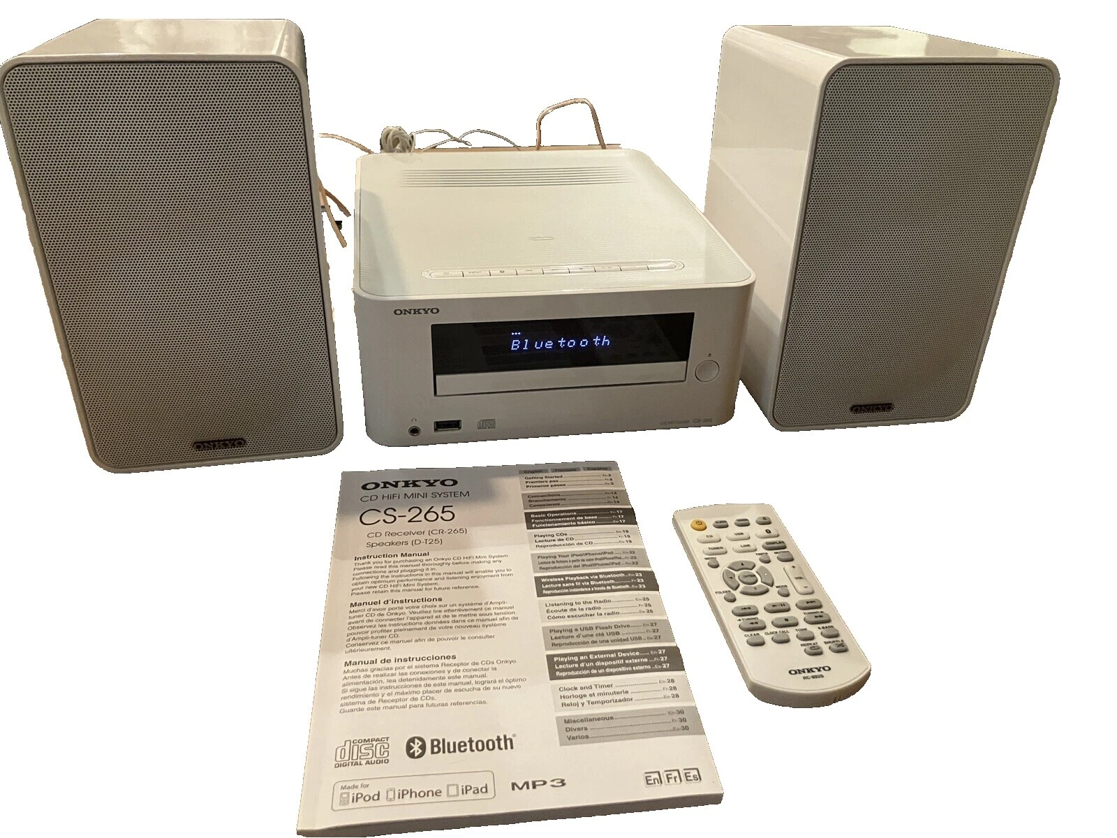 Onkyo Home Audio Compacto y Estante estéreos con Bluetooth