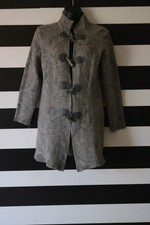 Charter Club Women’s Wool Blend Coat Grey Size L Large