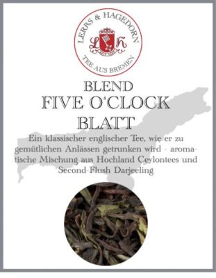 Blend Tea Five o clock Blatttee 2kg Hochland Ceylontee  /Second-Flush Darjeeling
