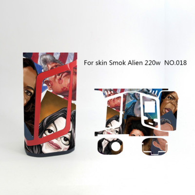 Aufkleber für Smok Alien 220W Akkuträger, Mod, Skin, Wrap, Sticker, Folie, W2/18