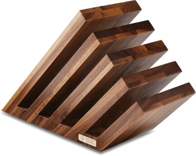 New FELIX Magnetic Knife Block Walnut 909500